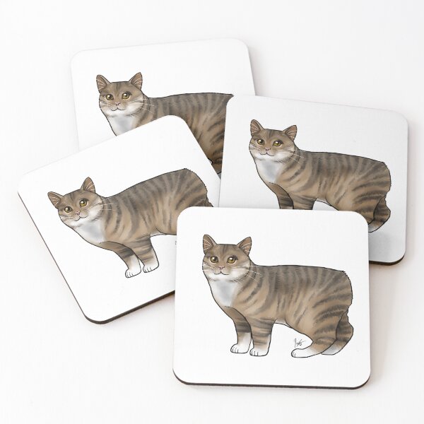Item preview, Cat - Manx Cat - Brown Tabby designed and sold by Jennifer Stolzer.