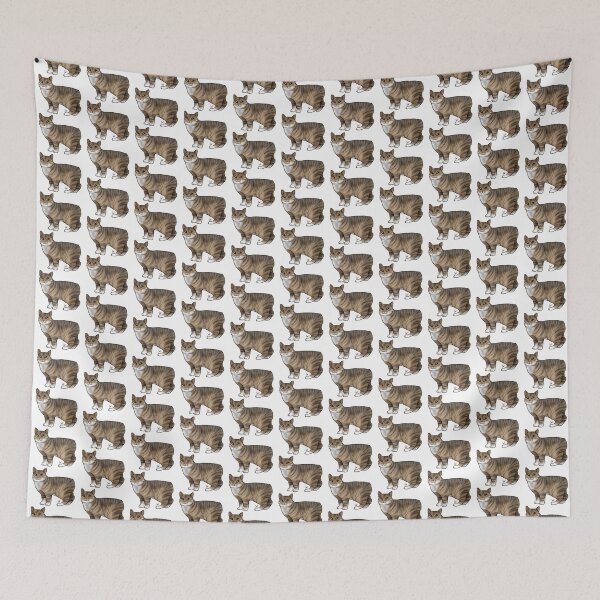 Item preview, Cat - Manx Cat - Brown Tabby designed and sold by Jennifer Stolzer.