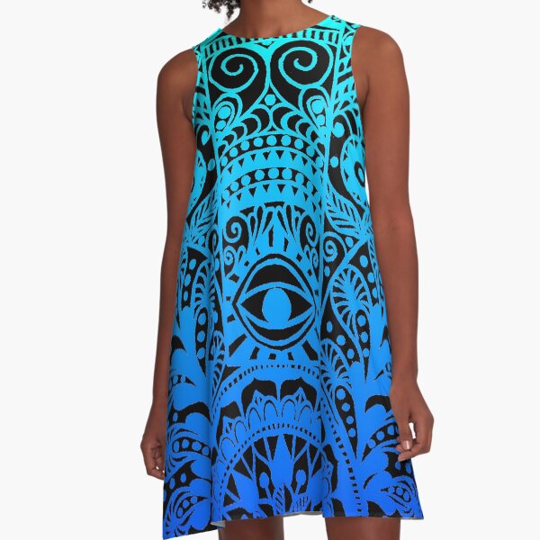 Hamsa Hand A-Line Dress