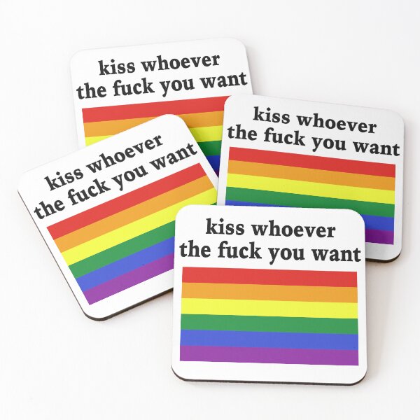 Item preview, Kiss Whoever The Fuck You Want designed and sold by MaryBoughton.