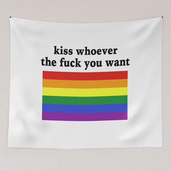 Item preview, Kiss Whoever The Fuck You Want designed and sold by MaryBoughton.