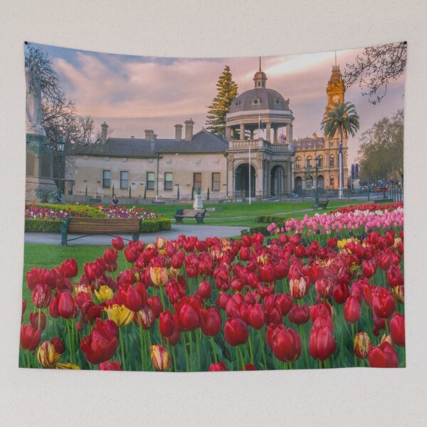 Item preview, Red Tulips in the Victorian Gardens designed and sold by Steven Jodoin.
