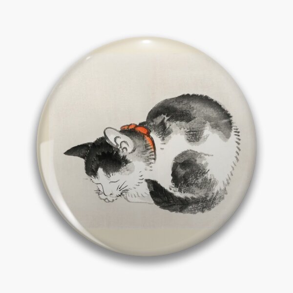 Item preview,  Sleeping cat by Kōno Bairei (1844-1895). Digitally enhanced by WatermarkNZ Press designed and sold by CristalleLisa.