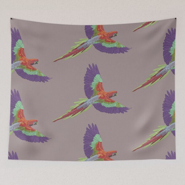Item preview, Multicolor Parrot Embroidery designed and sold by Cre8iveSkill.