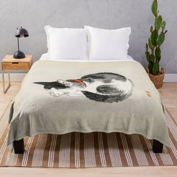 Item preview,  Sleeping cat by Kōno Bairei (1844-1895). Digitally enhanced by WatermarkNZ Press designed and sold by CristalleLisa.