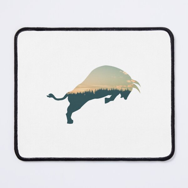 Item preview, Colorful Forest Trees Under Calm Sky Bull | Colorful Bull designed and sold by BopleDesigns.