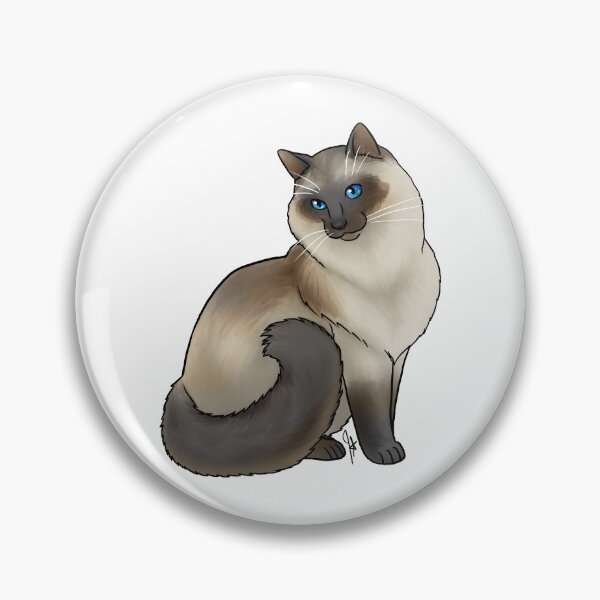 Item preview, Cat - Balinese Cat - Seal designed and sold by Jennifer Stolzer.
