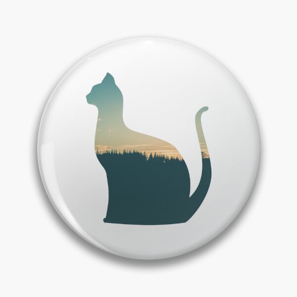Item preview, Colorful Forest Trees Under Calm Sky Cat | Colorful Cat designed and sold by BopleDesigns.