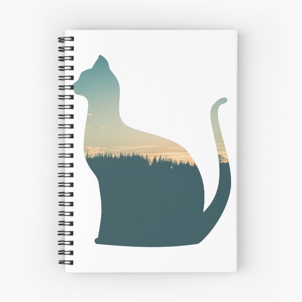 Item preview, Colorful Forest Trees Under Calm Sky Cat | Colorful Cat designed and sold by BopleDesigns.
