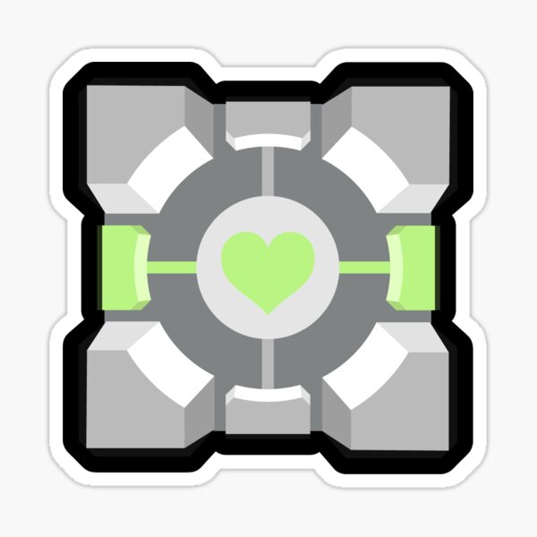 Item preview, Agender Companion Cube designed and sold by MooseGBT.