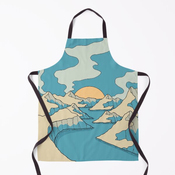 Item preview, The blue river cliffs designed and sold by Swadeillustrations.