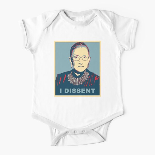 Notorious RBG I DISSENT Short Sleeve Baby One-Piece