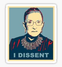 Notorische RBG I DISSENT Sticker