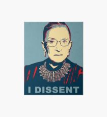 Notorious RBG I DISSENT Art Board