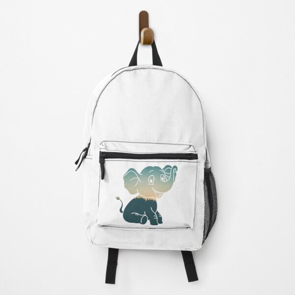 Item preview, Colorful Forest Trees Under Calm Sky Baby Elephant | Cute Baby Elephant designed and sold by BopleDesigns.
