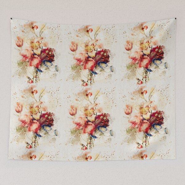 Aperçu de l'œuvre Motif de fleurs abstraites créée et vendue par RED FIR.