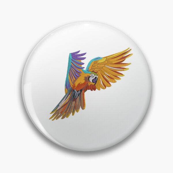 Item preview, Colorful Parrot Embroidery designed and sold by Cre8iveSkill.