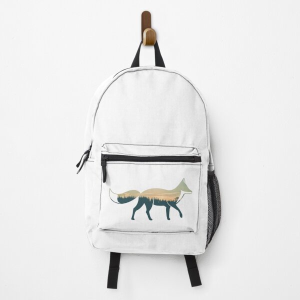 Item preview, Colorful Forest Trees Under Calm Sky Fox | Colorful Fox designed and sold by BopleDesigns.