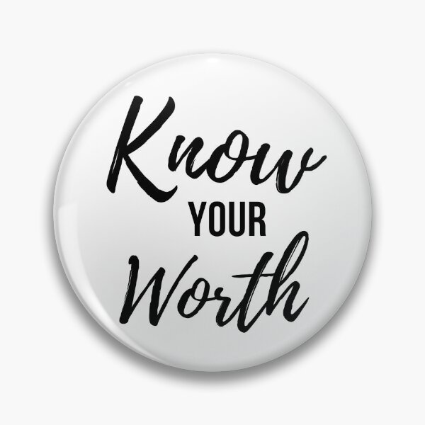Item preview, Know Your Worth Minimalist Text designed and sold by Trisha Banlasan.