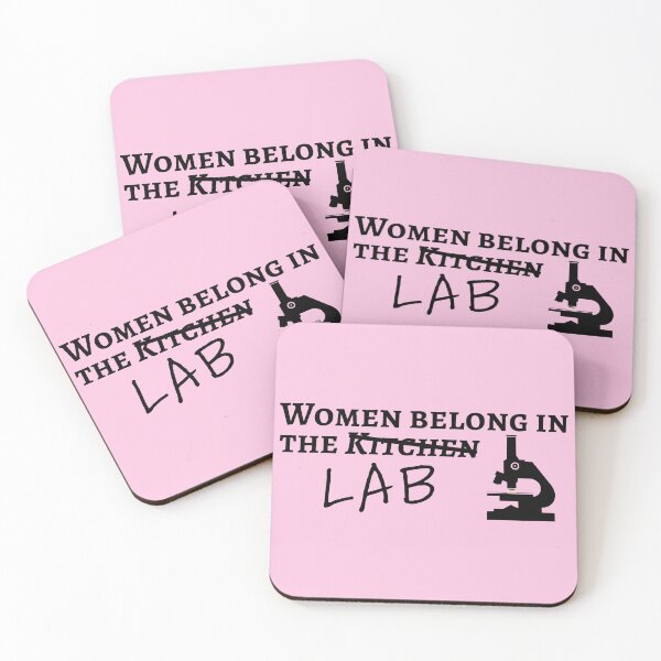 Item preview, Women belong in the lab (Pink) designed and sold by STEMphrases.