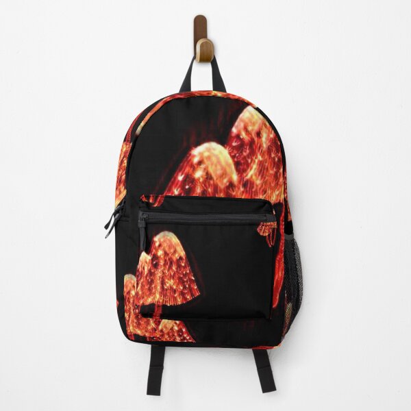 Item preview, mushrooms, red, burning, toadstools, fly agarics, psycho mushrooms, designed and sold by Maria Mihailova.