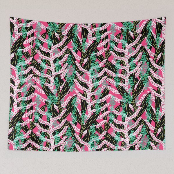 Aperçu de l'œuvre Motif de fleurs abstraites créée et vendue par RED FIR.