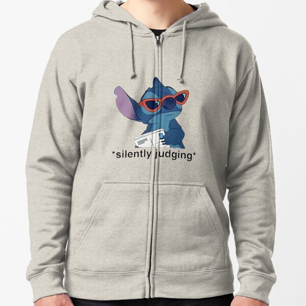 Stitchs Judgment - Stitch from Lilo and Stitch Zipped Hoodie