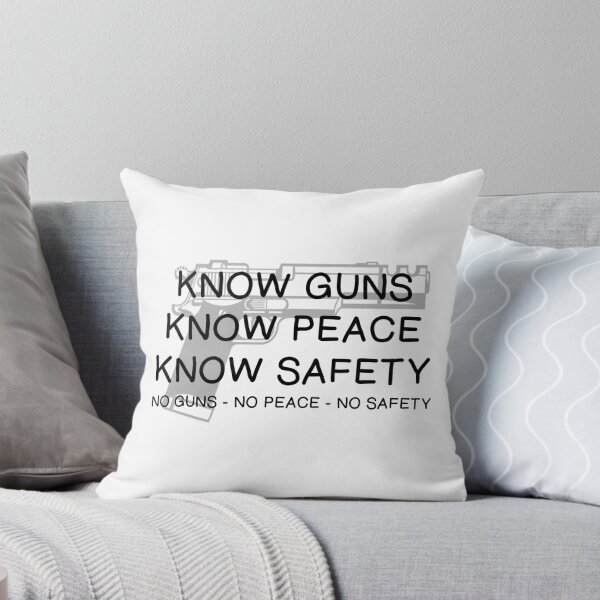 Item preview, KNOW GUNS - KNOW PEACE - KNOW SAFETY designed and sold by CalliopeSt.