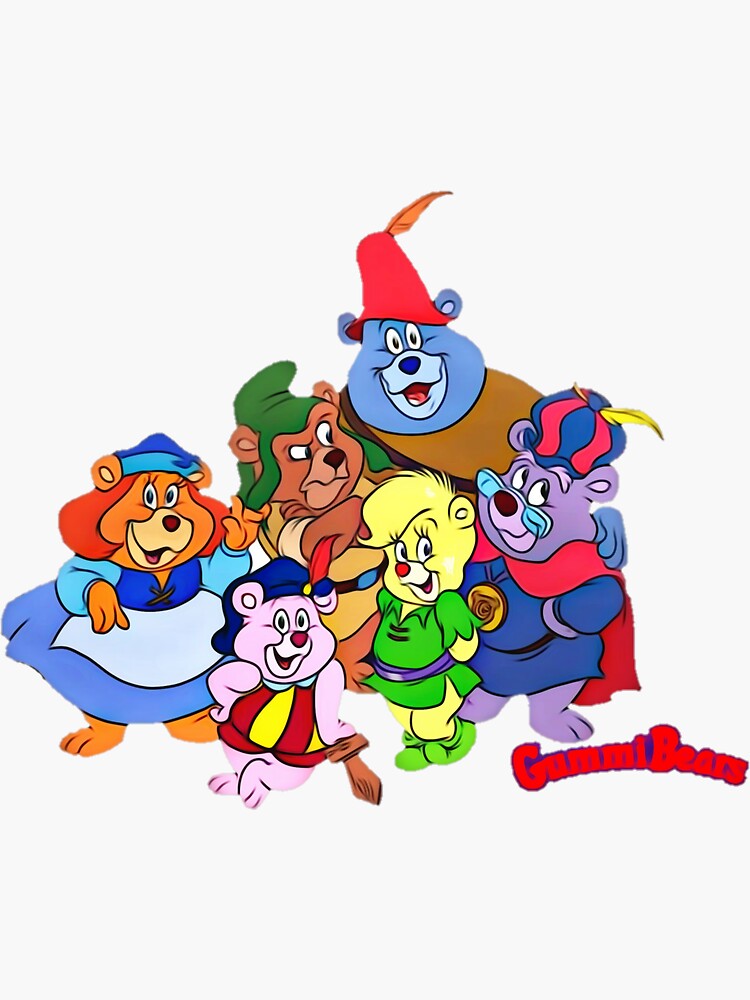 "Gummi Bears retro 80s Cartoon" Sticker for Sale by RainbowRetro