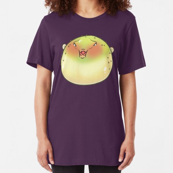 Angry Pufferfish Slim Fit T-Shirt