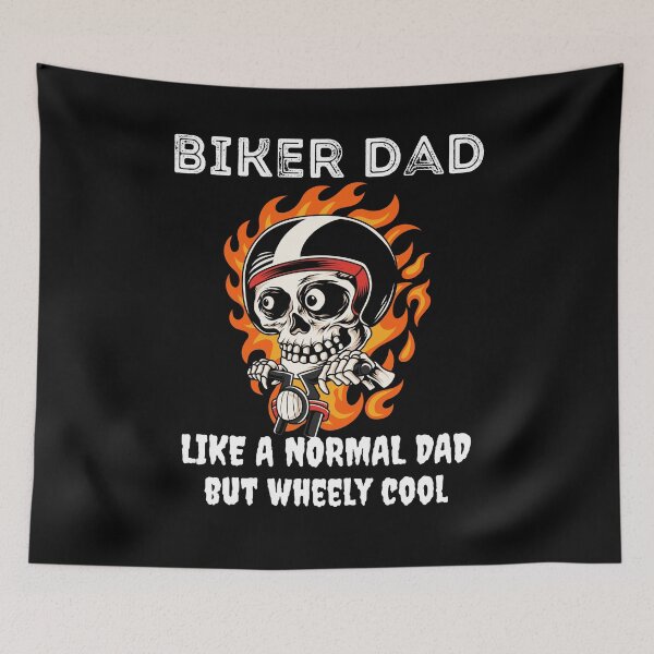 Item preview, Biker Dad Like a Normal Dad but Wheely Cool designed and sold by theredsharp.