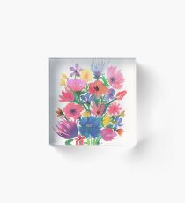 Bouquet Acrylic Block