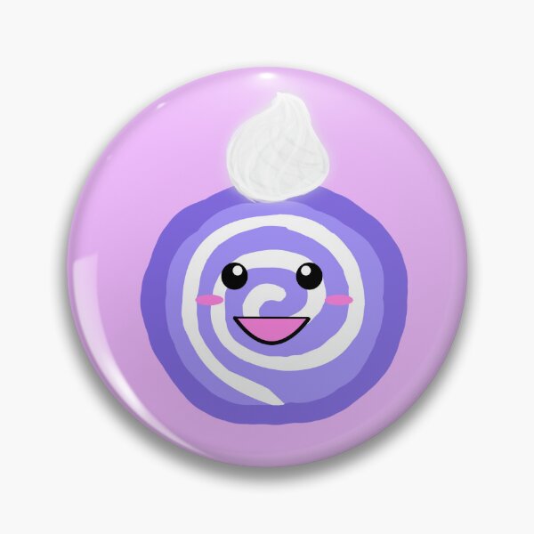 Item preview, Pastel de rollo Chibi Ube designed and sold by Artistgirl202.
