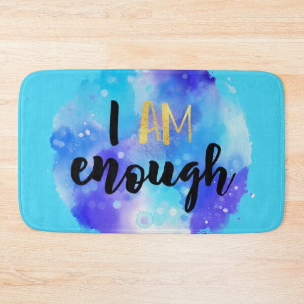Item preview, I Am Enough Watercolor Affirmation designed and sold by JessicaAmber.