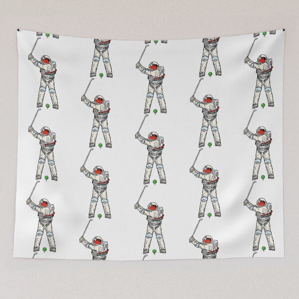 Item preview, funny golf player, astronaut  play golf, funny gift for golf player designed and sold by AubreeFashion.
