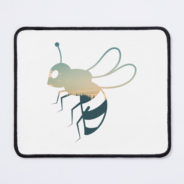 Item preview, Forest Trees Under Calm Sky Honey Bee | Colorful Honey Bee designed and sold by BopleDesigns.