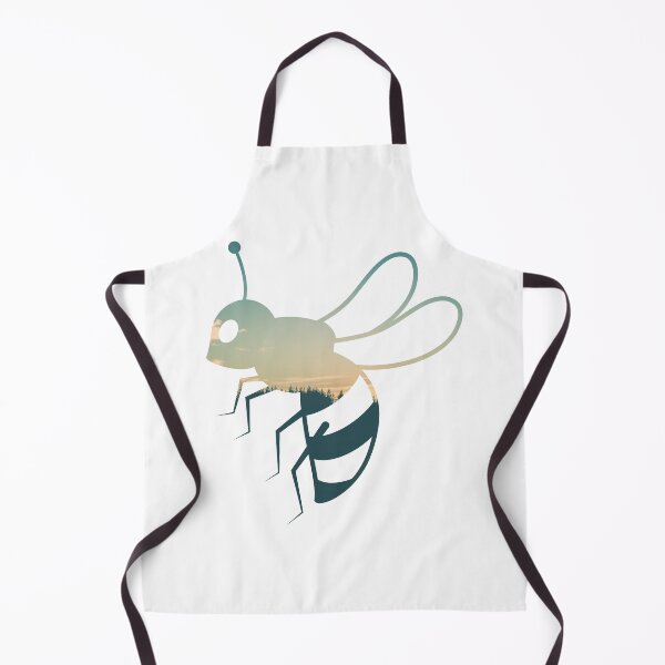 Item preview, Forest Trees Under Calm Sky Honey Bee | Colorful Honey Bee designed and sold by BopleDesigns.