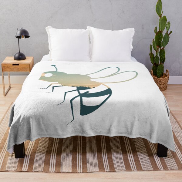 Item preview, Forest Trees Under Calm Sky Honey Bee | Colorful Honey Bee designed and sold by BopleDesigns.