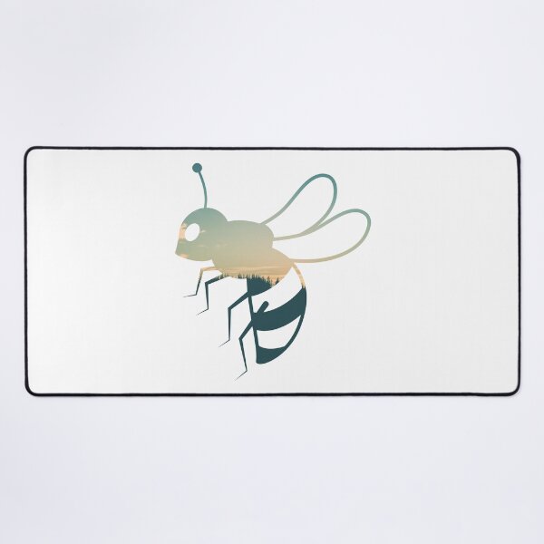 Item preview, Forest Trees Under Calm Sky Honey Bee | Colorful Honey Bee designed and sold by BopleDesigns.