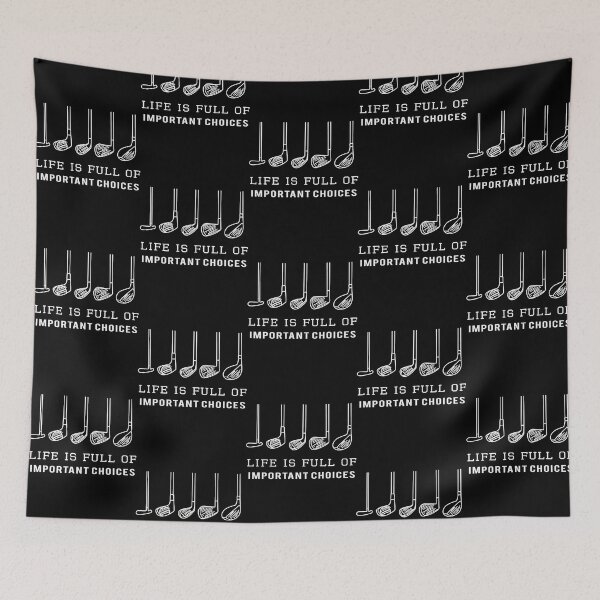 Item preview, Funny Life is Full of Important Choices Golf Gift for Golfers designed and sold by AubreeFashion.