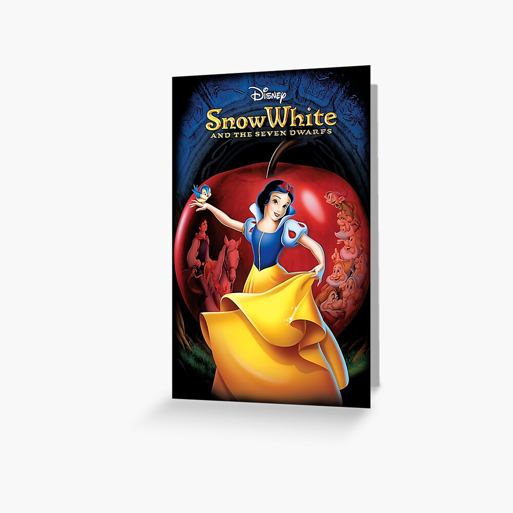 Snow White And The Seven Dwarfs Greeting Card By Ivanzuardian Redbubble