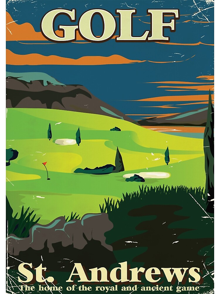 "Golf St. Andrews vintage commercial" Poster for Sale by AubreeFashion