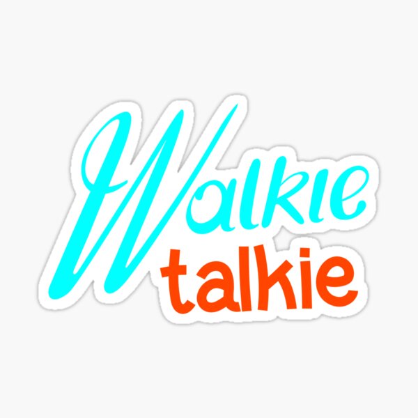 Walkie-talkie, Funny Cool Best color art Sticker