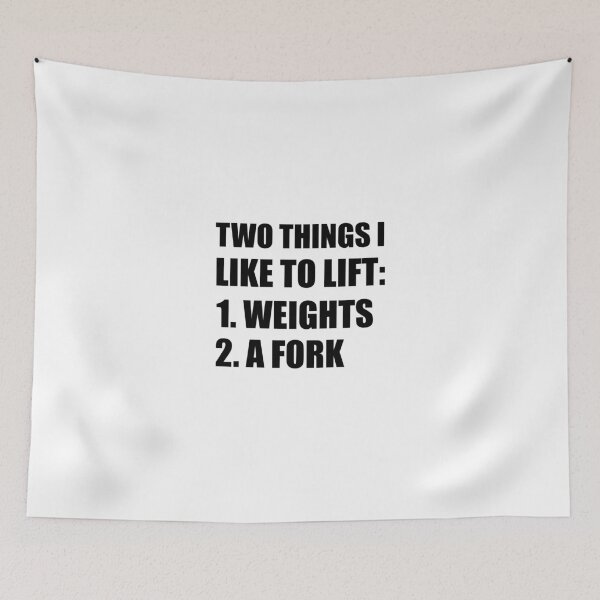 Item preview, Two Things Lift Weights Fork designed and sold by TheBestStore.