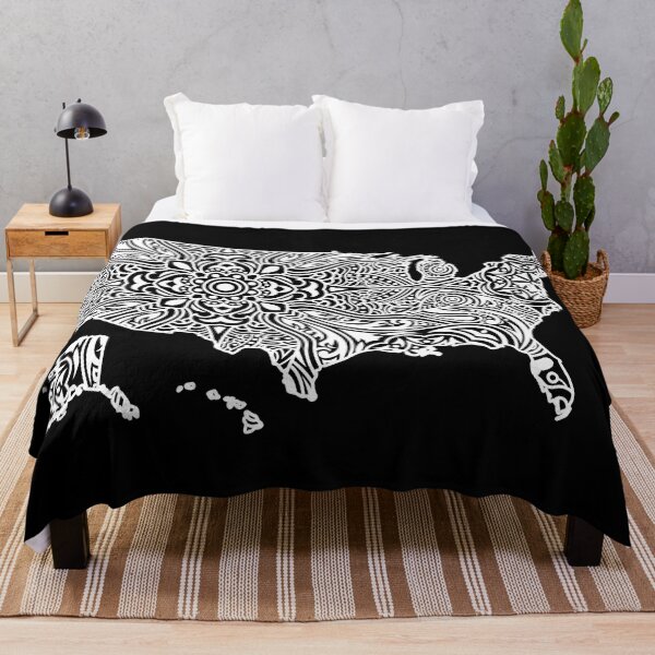 Item preview, Patriotic Mandala Style Map of United States of America designed and sold by mrhighsky.