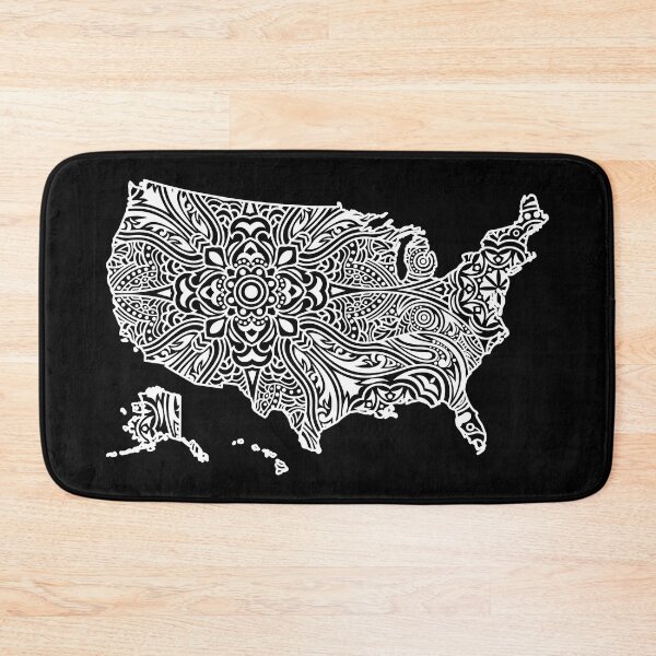 Item preview, Patriotic Mandala Style Map of United States of America designed and sold by mrhighsky.