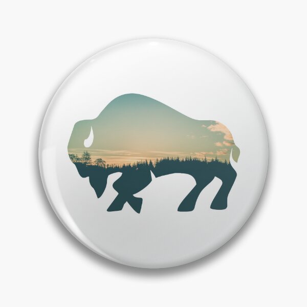 Item preview, Forest Trees Under Calm Sky Buffalo | Colorful Buffalo designed and sold by BopleDesigns.