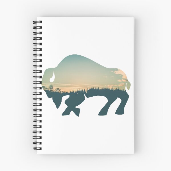 Item preview, Forest Trees Under Calm Sky Buffalo | Colorful Buffalo designed and sold by BopleDesigns.