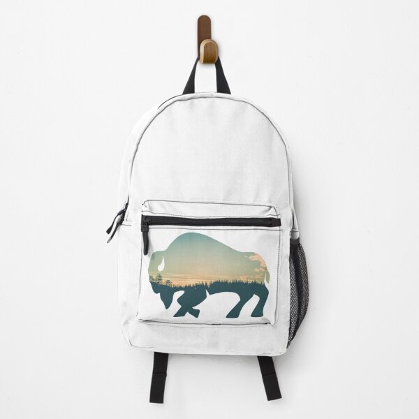 Item preview, Forest Trees Under Calm Sky Buffalo | Colorful Buffalo designed and sold by BopleDesigns.
