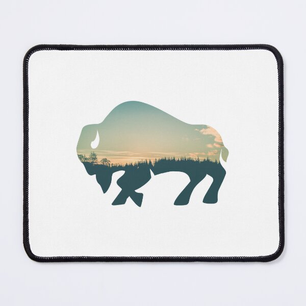 Item preview, Forest Trees Under Calm Sky Buffalo | Colorful Buffalo designed and sold by BopleDesigns.